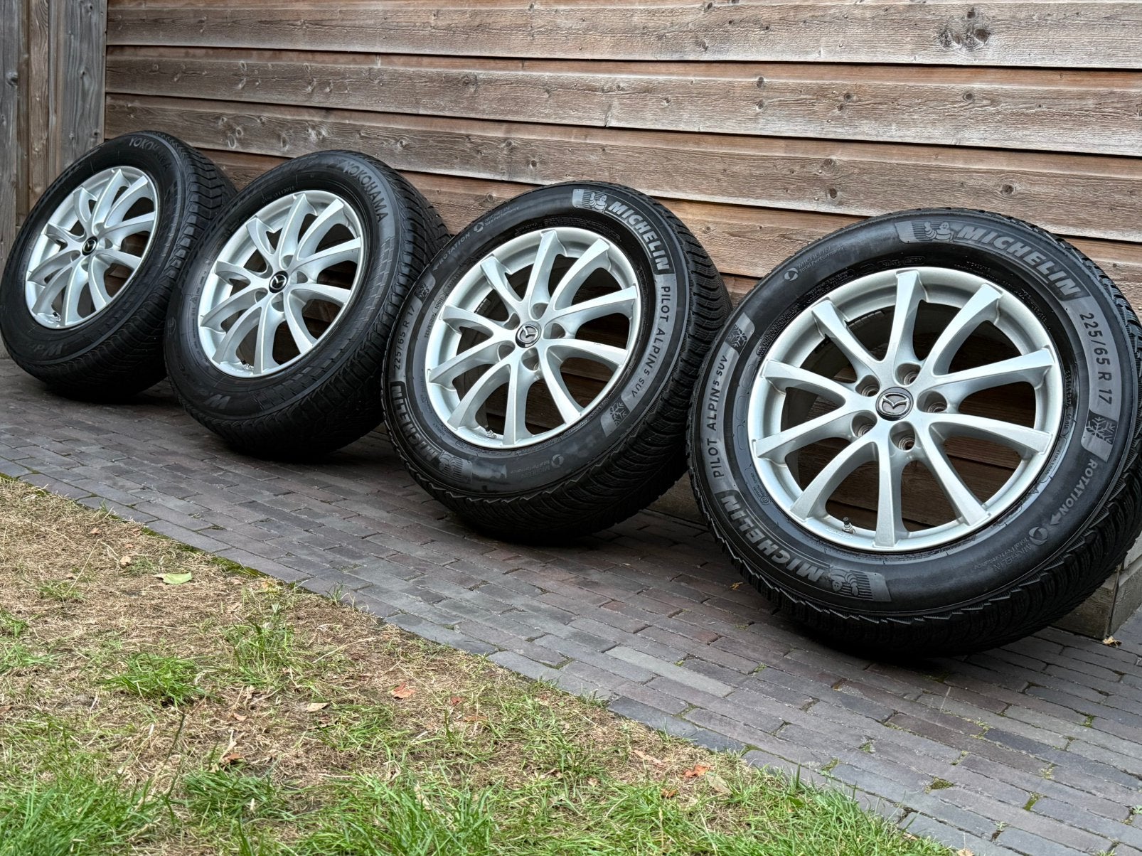 Orig Mazda CX5 CX-5 17 inch velgen + winterbanden, Gebruikt, Banden en Velgen, 17 inch, Personenwagen