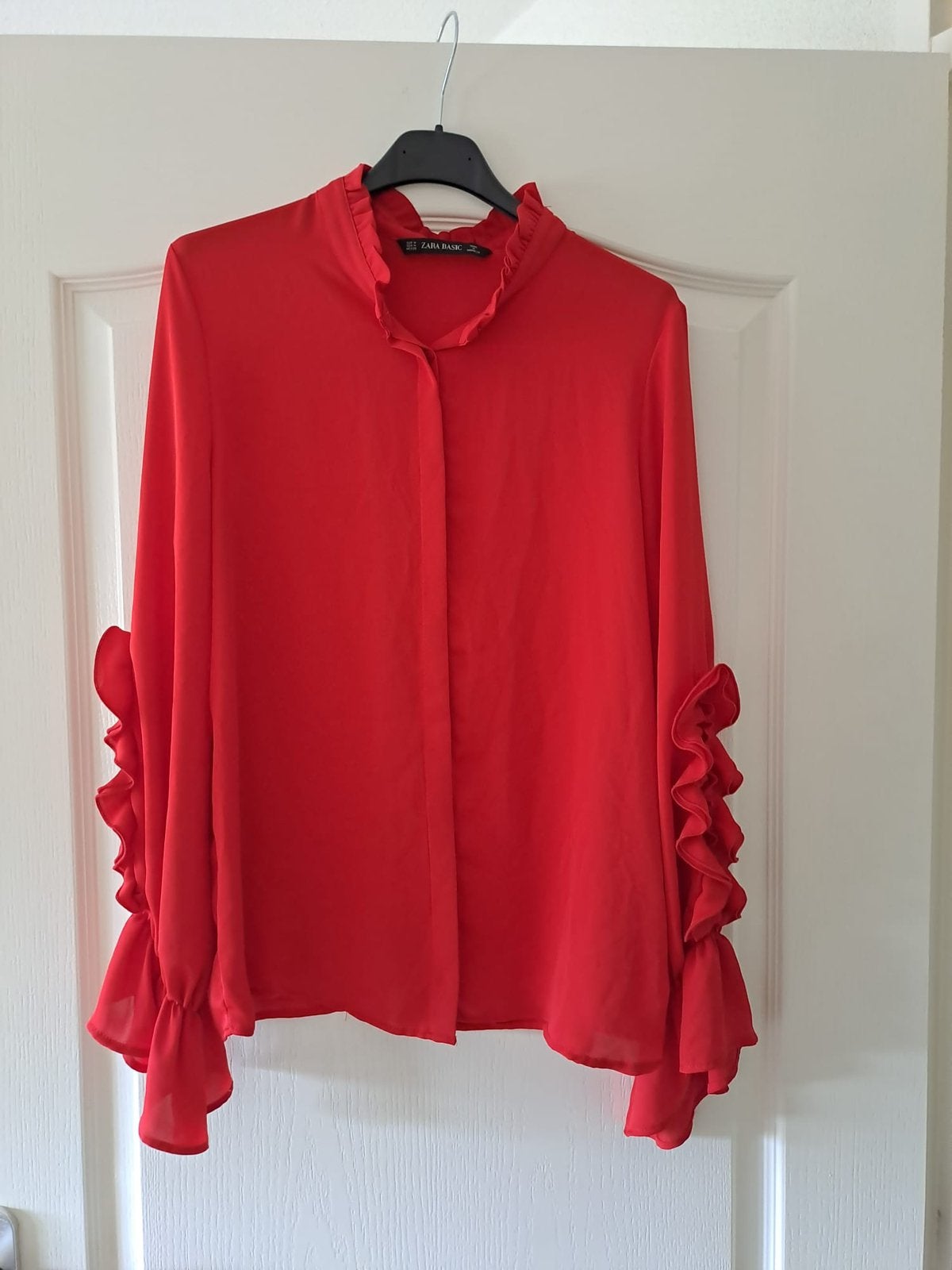 Zara blouse rood maat M/38, Ophalen of Verzenden, Zo goed als nieuw, Maat 38/40 (M), Rood