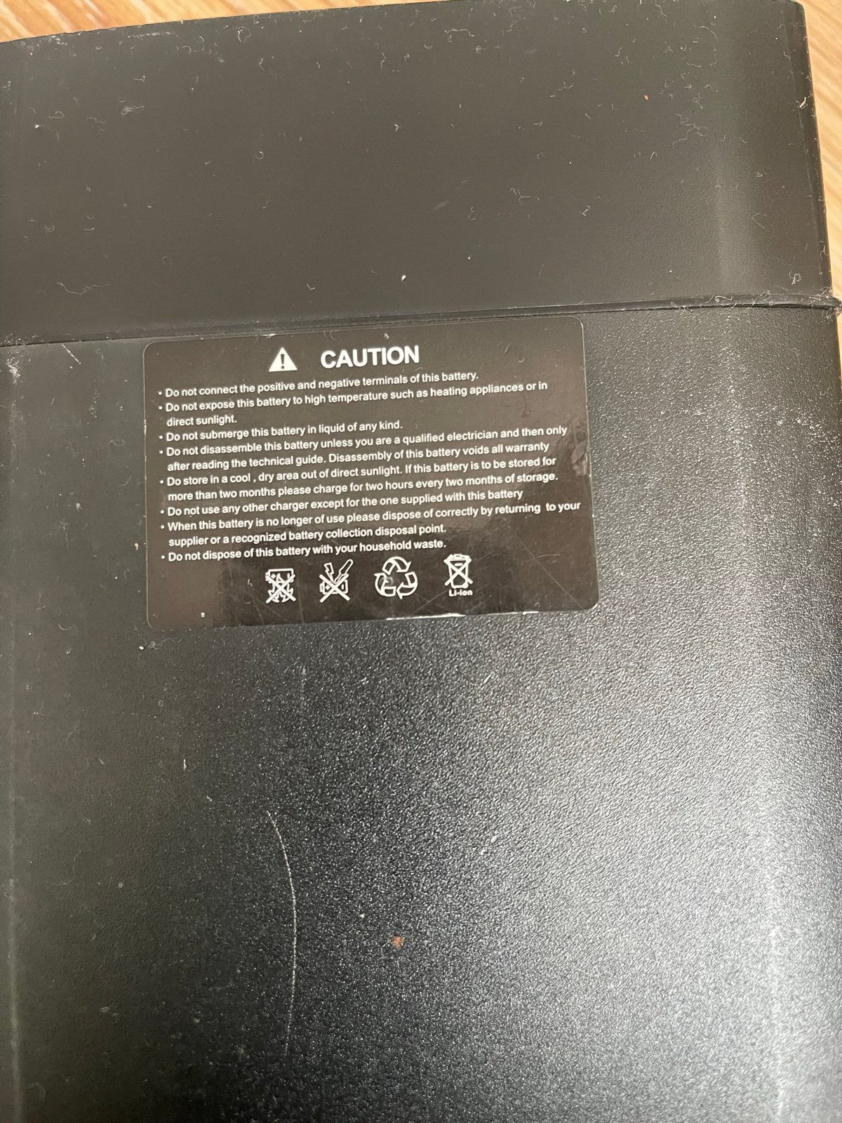 E-bike accu 36V 13Ah 468Wh Li-ion Batterij, Gebruikt