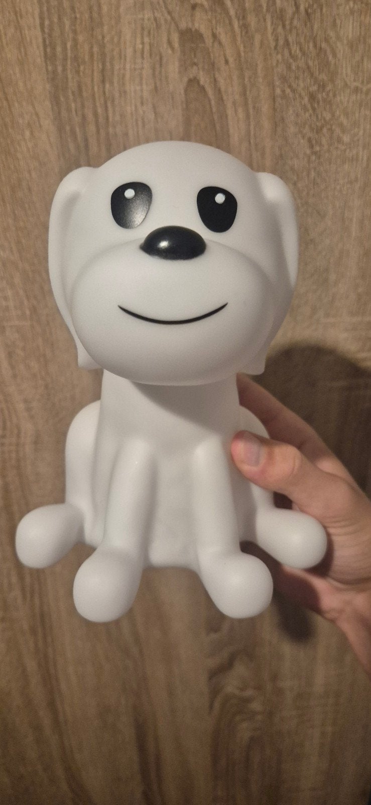 Leuk honden nachtlampje voor de kinderkamer, Wit, Ophalen, Zo goed als nieuw, Lamp