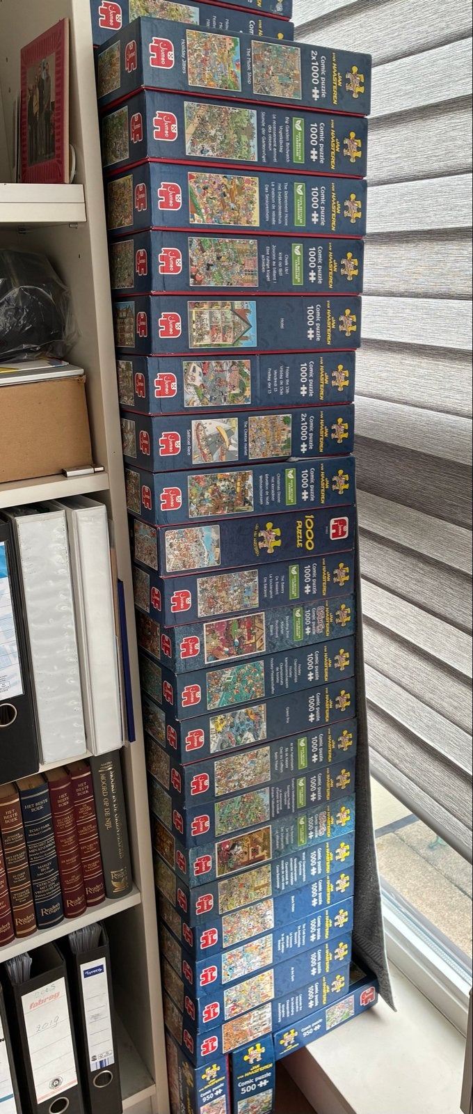 Grote collectie Jan van Haasteren puzzels (1000 stukjes), Een of twee spelers, Ophalen, Gebruikt