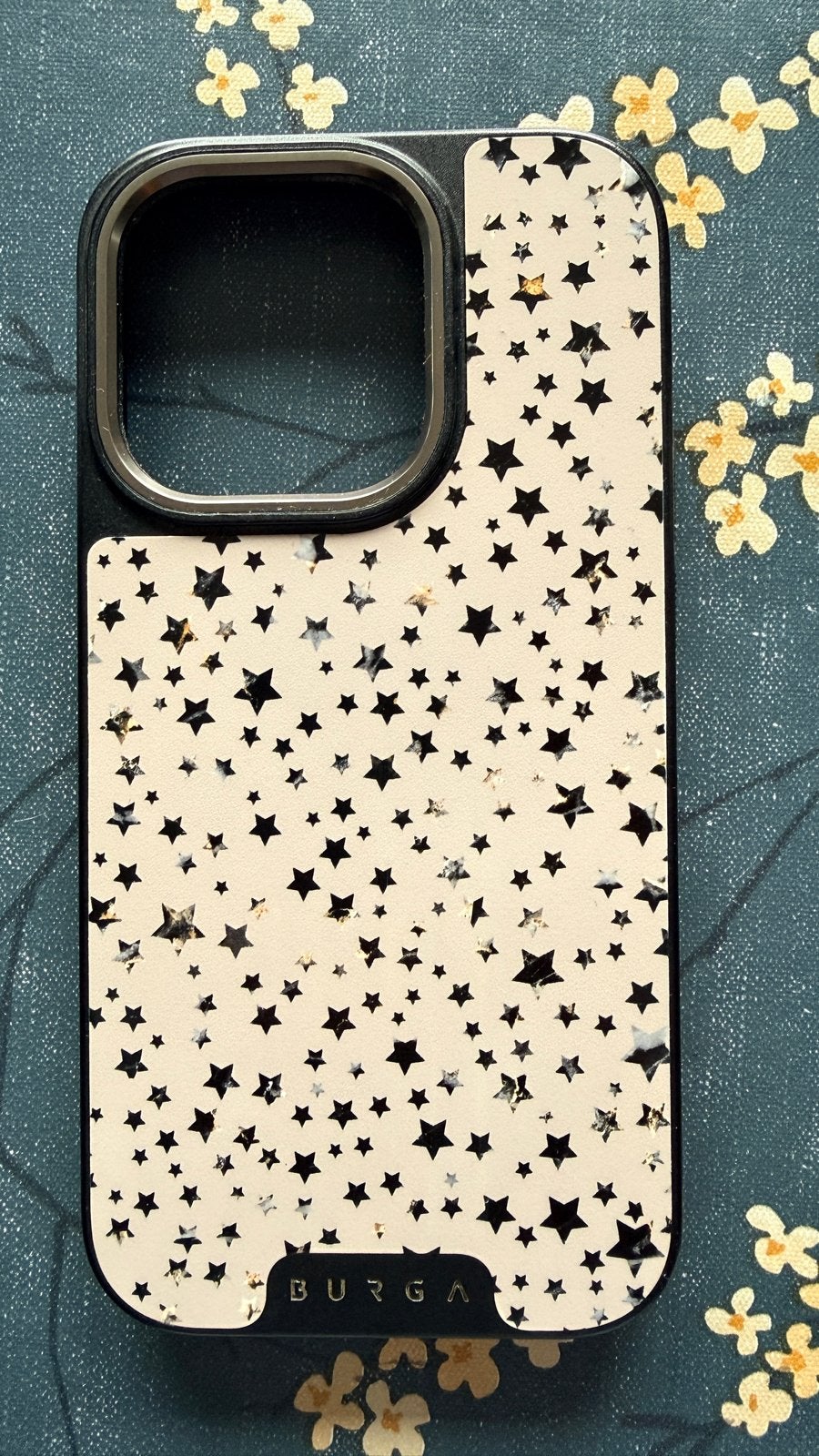 Burga Elite iPhone 14 Pro hoesje - Zwart/Wit Sterren, Kunststof, IPhone 14 Pro, Hoesje of Tasje, Ophalen of Verzenden