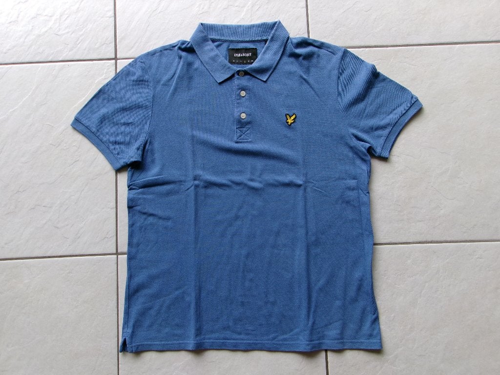 Lyle & Scott polo shirt maat L, Maat 52/54 (L), Blauw, Ophalen of Verzenden, Zo goed als nieuw