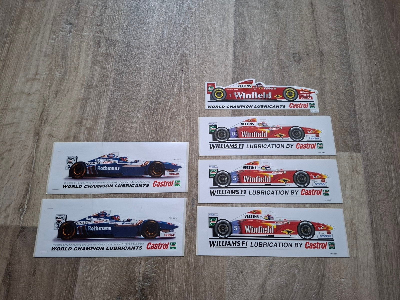 stickers Castrol Williams F1, Verzamelen, Ophalen of Verzenden, Nieuw