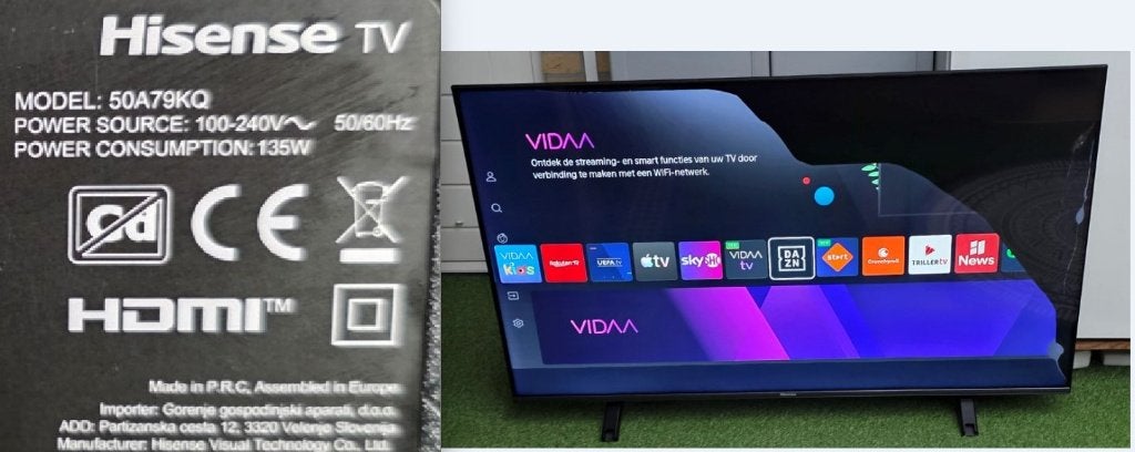 Tv’s o.a. Samsung LG Philips Sony TCL Hisense Scherm DEFECT, Ophalen, 50 Hz, Samsung, 100 cm of meer