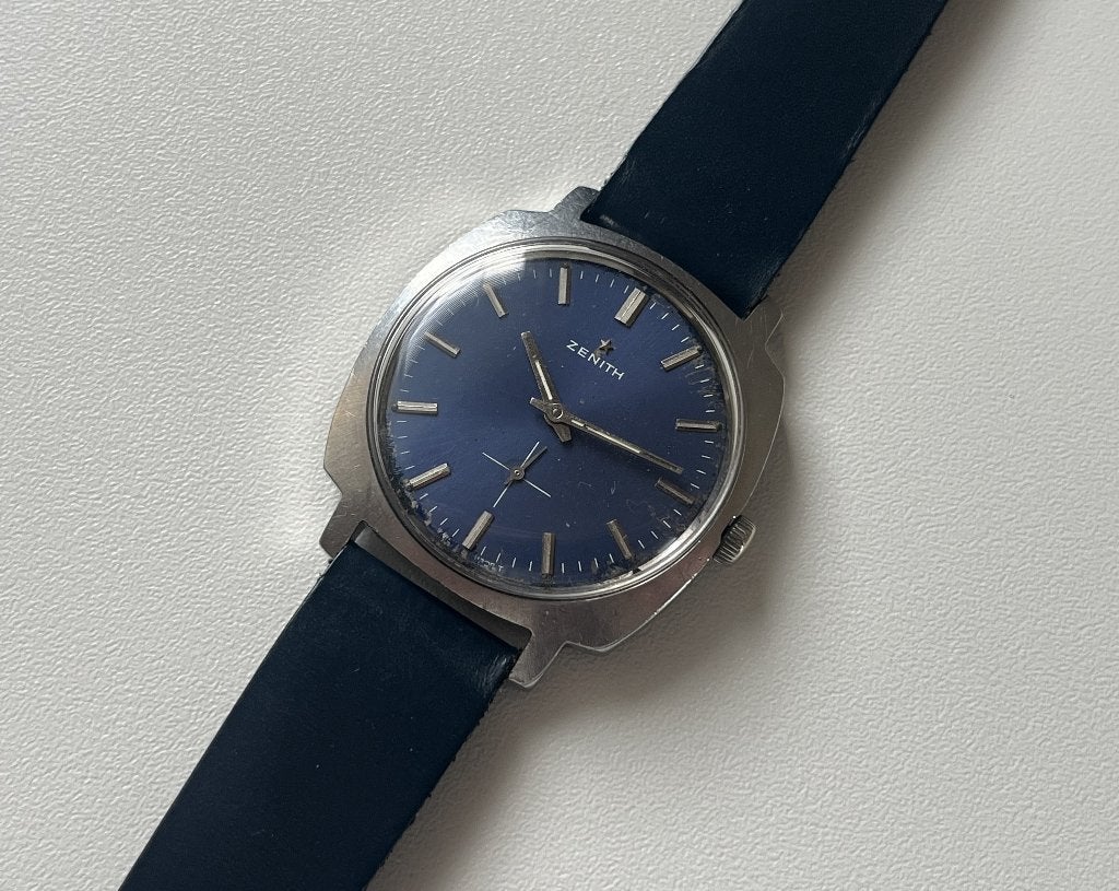 Zenith Cal. 2541 - Sub-Second (1960's), Overige merken, Staal, Polshorloge, Ophalen of Verzenden