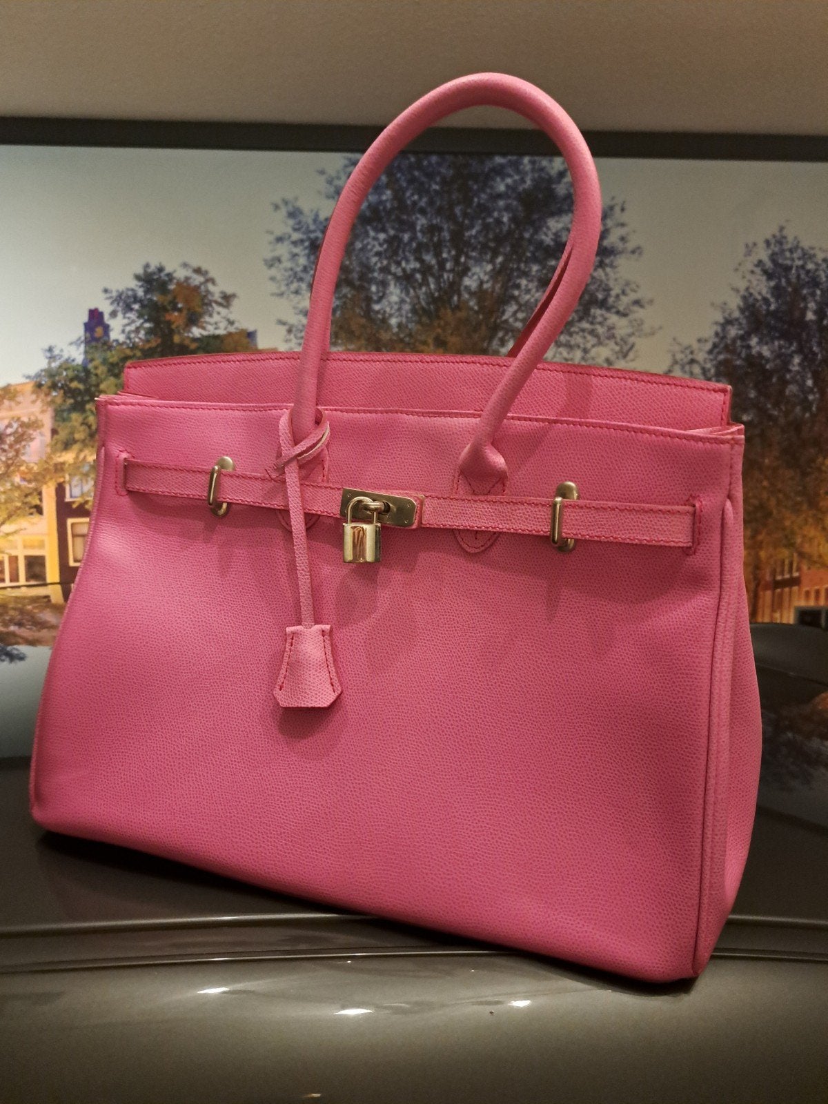 rose tas ( sogno hoofddorp), Verzenden, Roze, Handtas