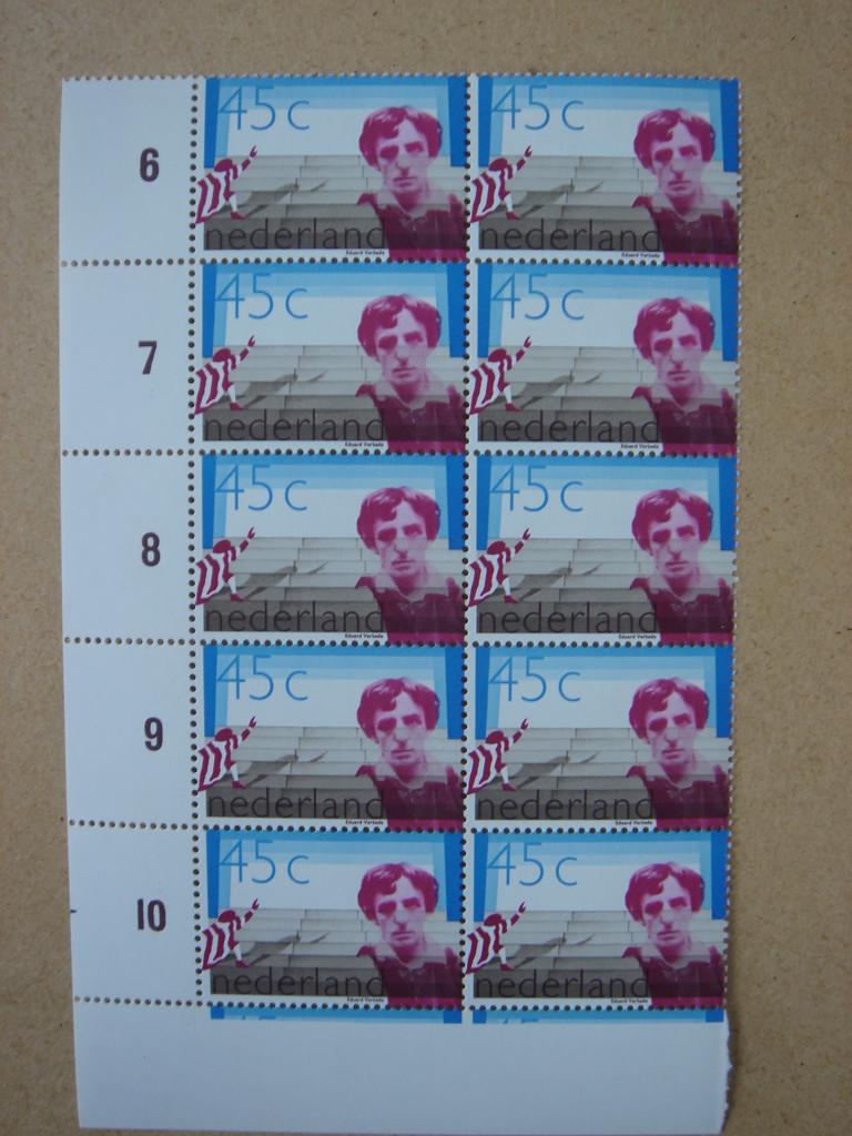 1978 NVPH 1166 EDUARD VERKADE hoekrand links 10x, Ophalen of Verzenden, Na 1940, Postfris