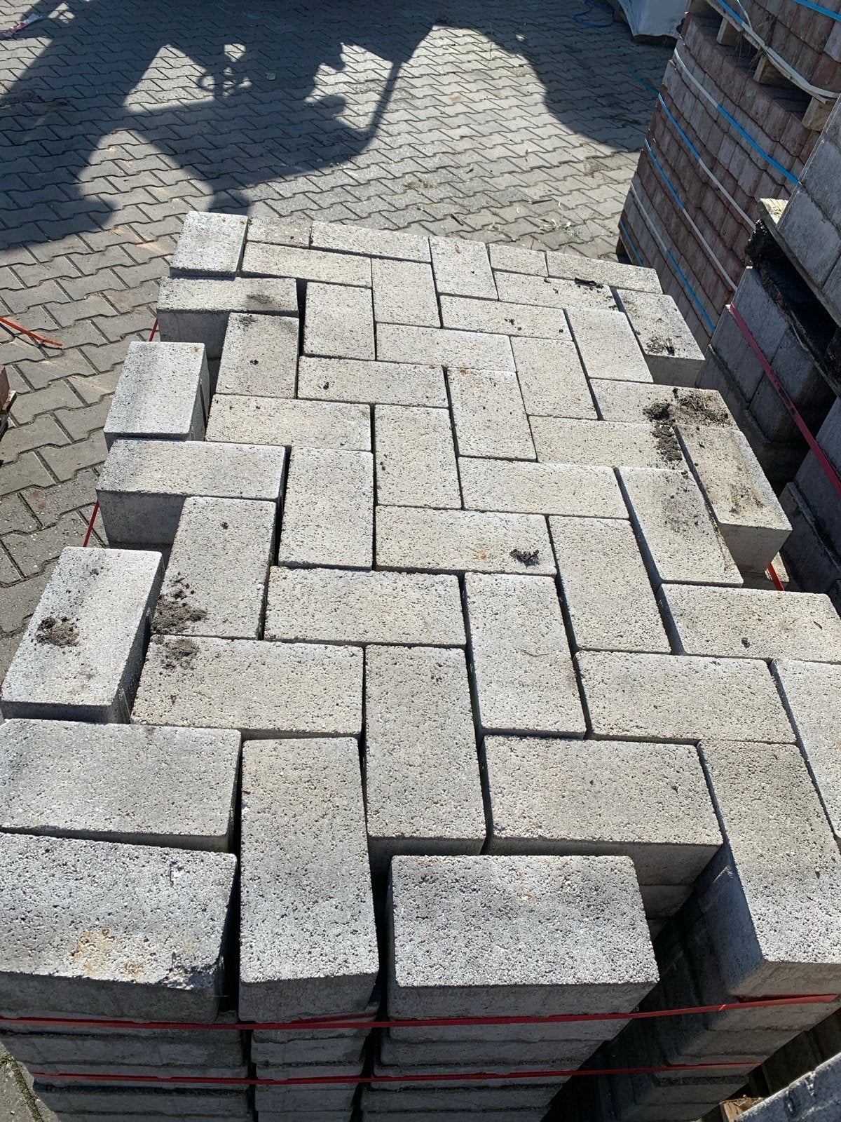 8cm Betonklinkers Grijs b-keus, Ophalen of Verzenden, Gebruikt, Beton, Klinkers