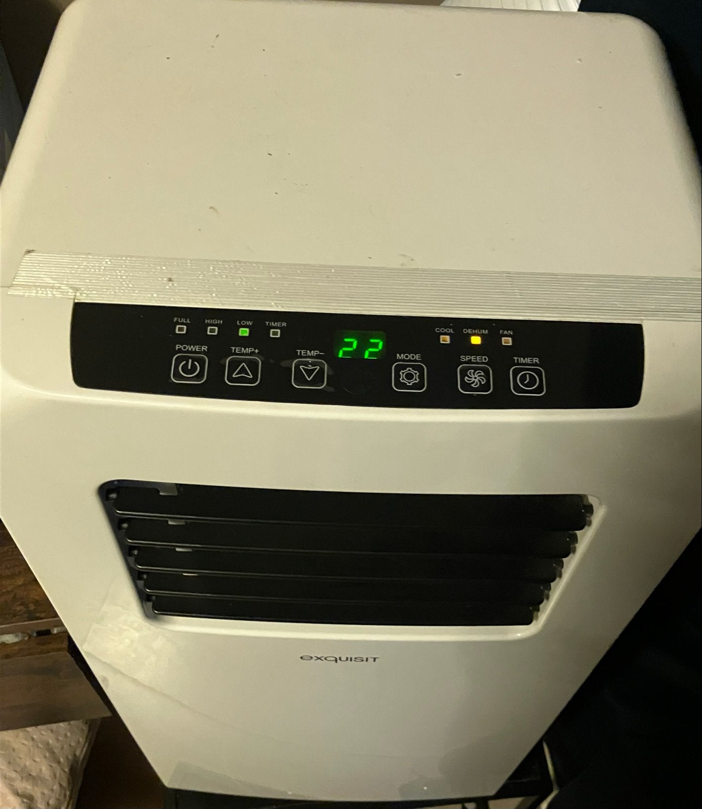 Exquisit Mobiele Airco 9000 BTU 2600 Watt met afvoerslang, Witgoed en Apparatuur, Airco's, Gebruikt, Minder dan 60 m³, Timer, 3 snelheden of meer