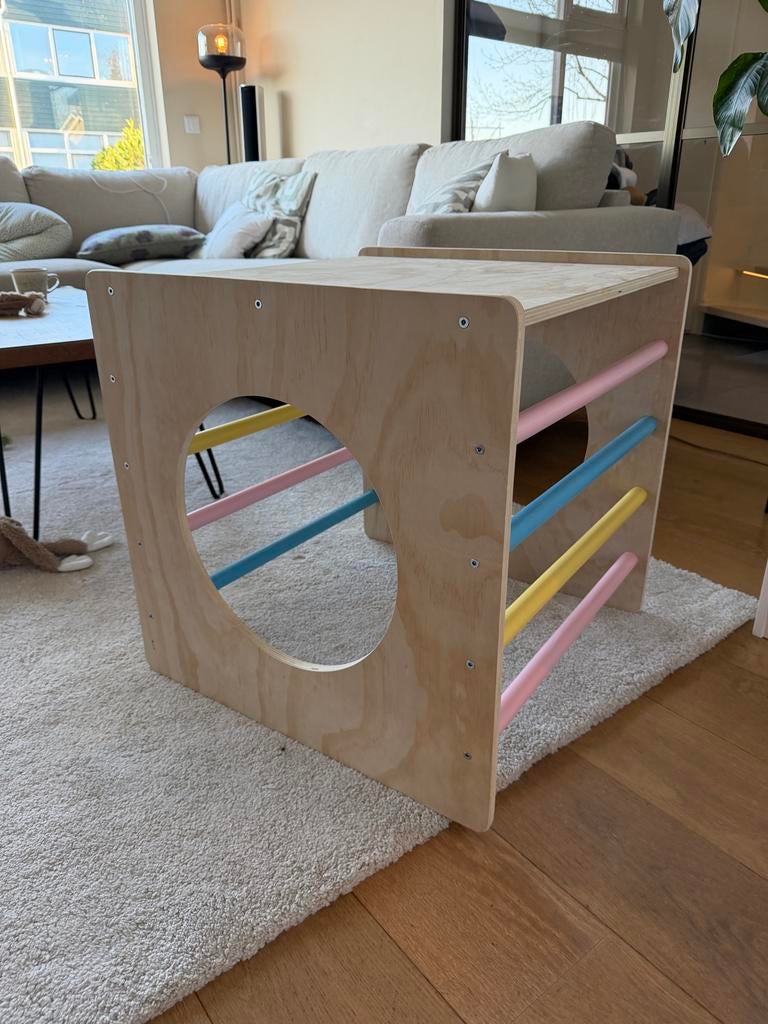 Buxibo Houten Activiteitenkubus Montessori, Ophalen, Zo goed als nieuw, Overige typen