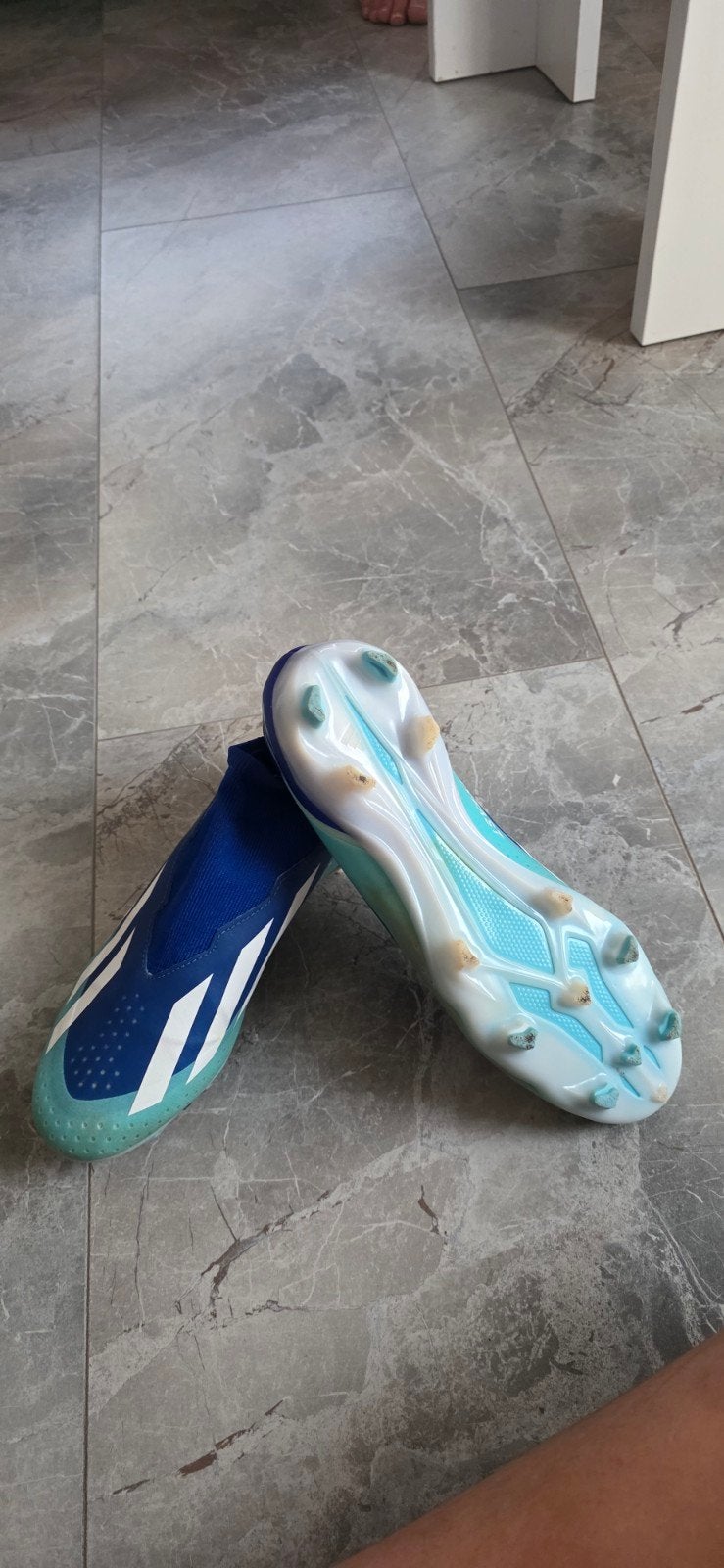 Adidas Crazyfast voetbalschoenen - Blauw/Wit, Ophalen