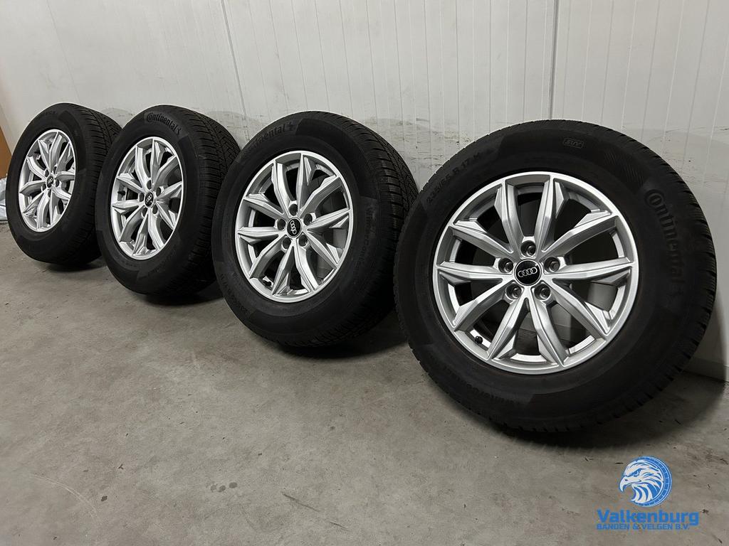 7-8mm! Originele Audi Q5 80A 17 inch velgen 5x112 winterband