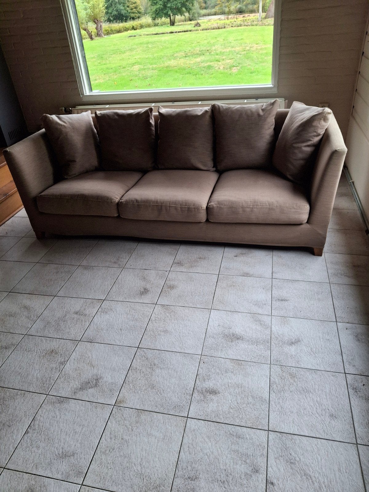 Flexform Victor design bank 3 zits, Ophalen, Gebruikt, Driepersoons, 75 tot 100 cm