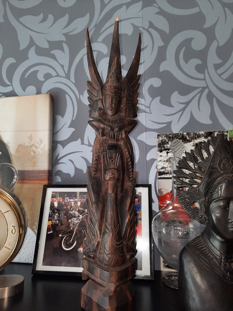 Houtsnijwerk indonesisch, Overige onderwerpen, Houtsnijwerk, Ophalen of Verzenden, Hout