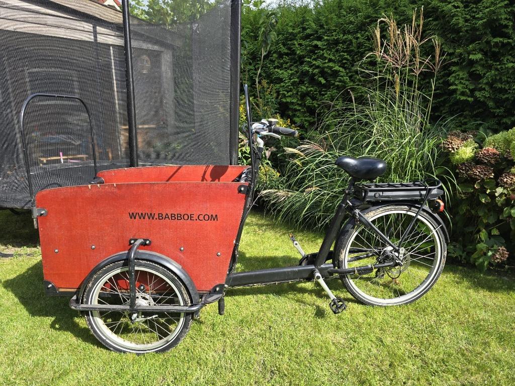 Babboe Big-E Bakfiets (3-wieler) - Bakfiets - DEFECT, 4 kinderen of meer, Gebruikt, Trommelrem, Ophalen