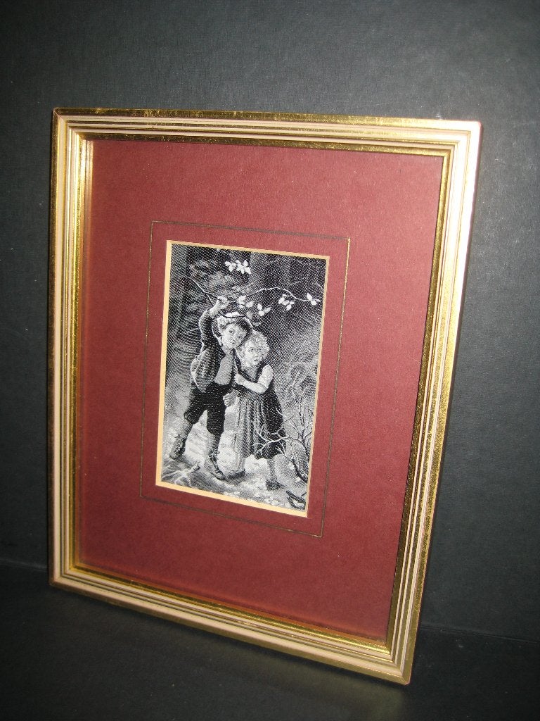 GEWEVEN ZIJDE-SCHILDERIJ, Ophalen of Verzenden