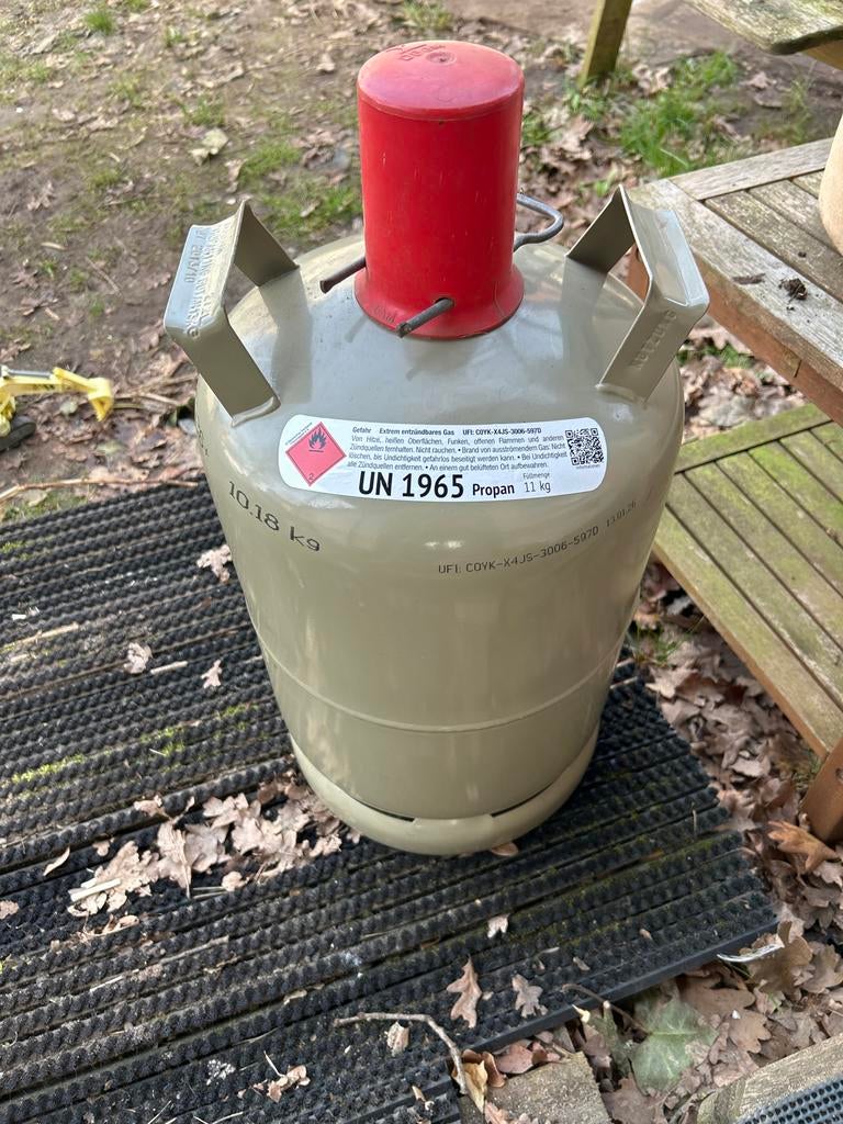 Gasfles 11kg (Duitsland) - Voordelig vullen!, Ophalen, Gebruikt