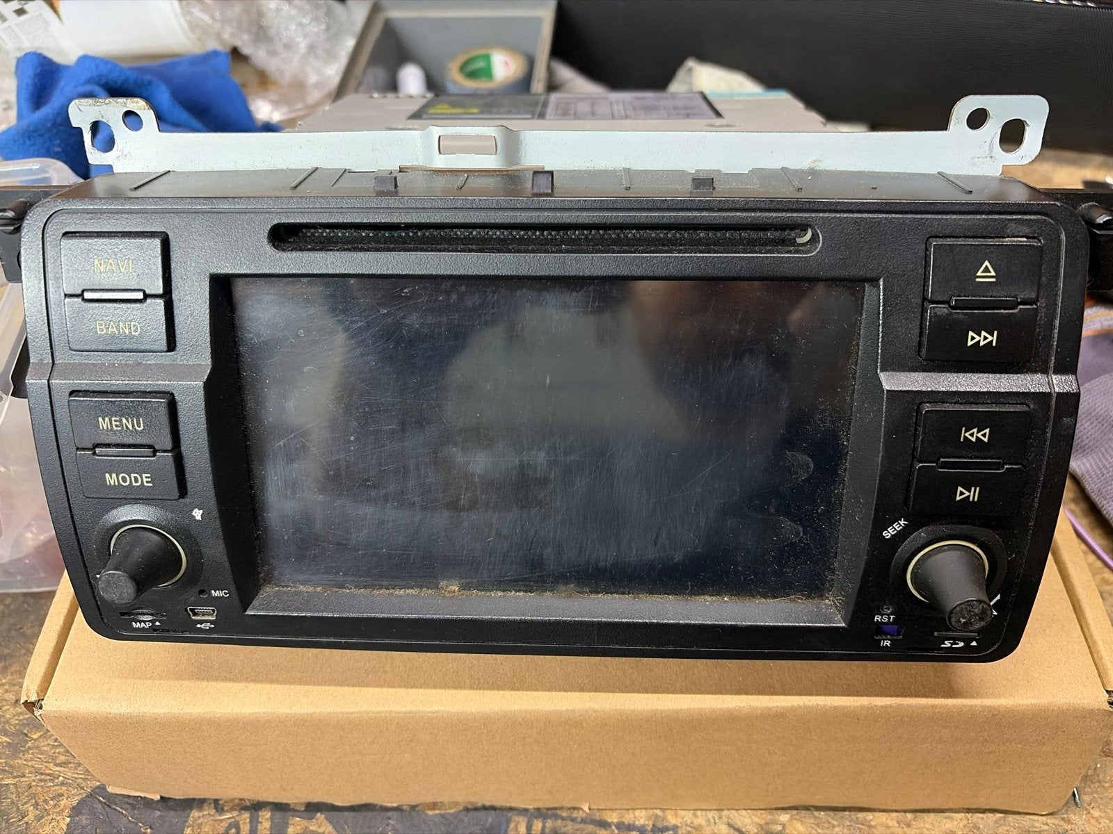 Android radio voor BMW E46 - Gebruikt, Ophalen of Verzenden, Gebruikt