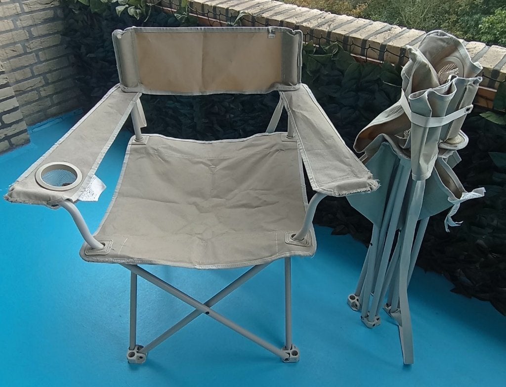 Campingstoel Decathlon (1 jr), Caravans en Kamperen, Ophalen, Gebruikt, Campingstoel