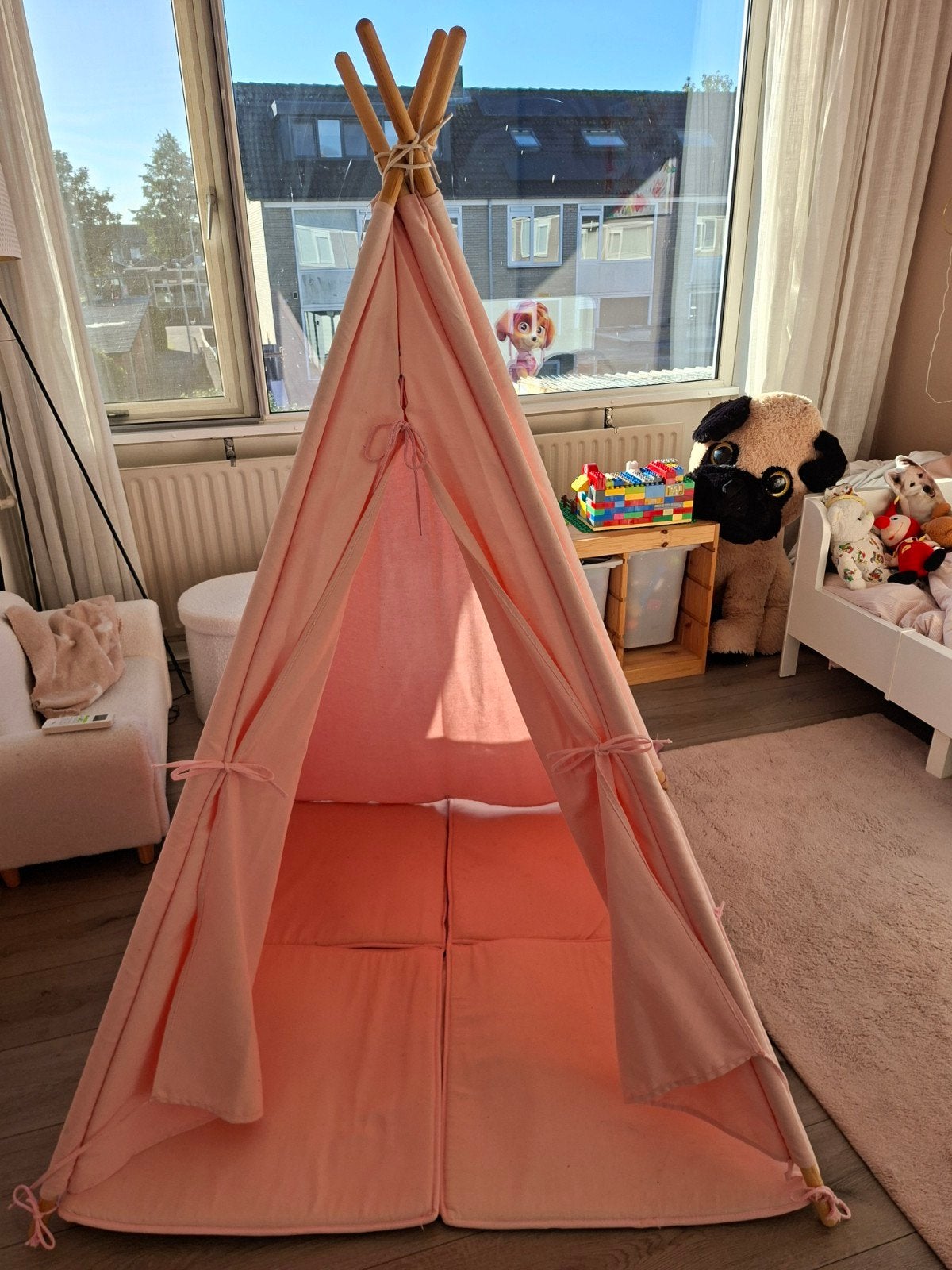 Roze speeltent/tipi met speelmat, Gebruikt