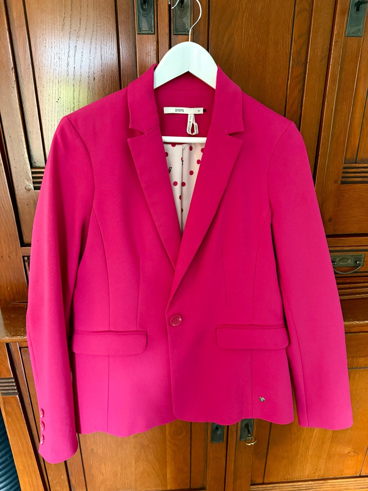 Blazer Steps fuchsia maat 40, Maat 38/40 (M), Verzenden, Zo goed als nieuw, Jasje