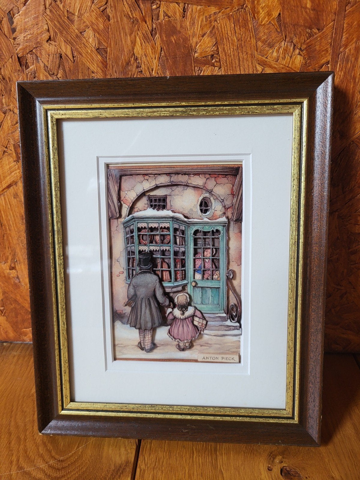 Anton Pieck 3D-print 'De Speelgoedwinkel', Minder dan 50 cm, Oorspronkelijke maker, Ophalen of Verzenden, 5 – 50