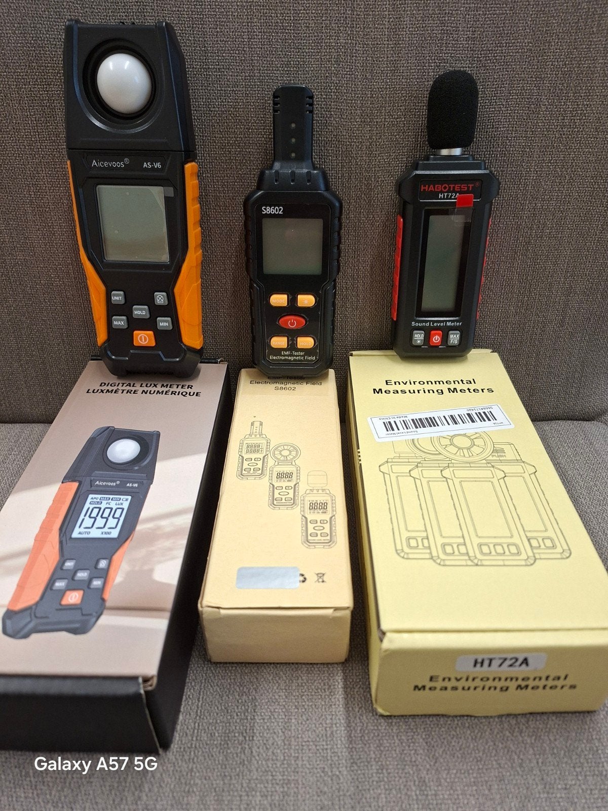 Luxmeter, EMF-meter en Decibelmeter - Ook per stuk., Doe-het-zelf en Verbouw, Ophalen