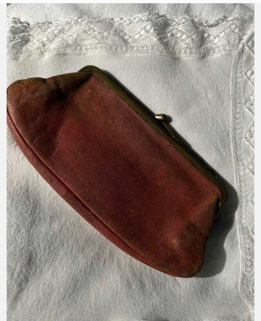 Vintage oude dames portomonaie, Gebruikt, Ophalen of Verzenden, X, X