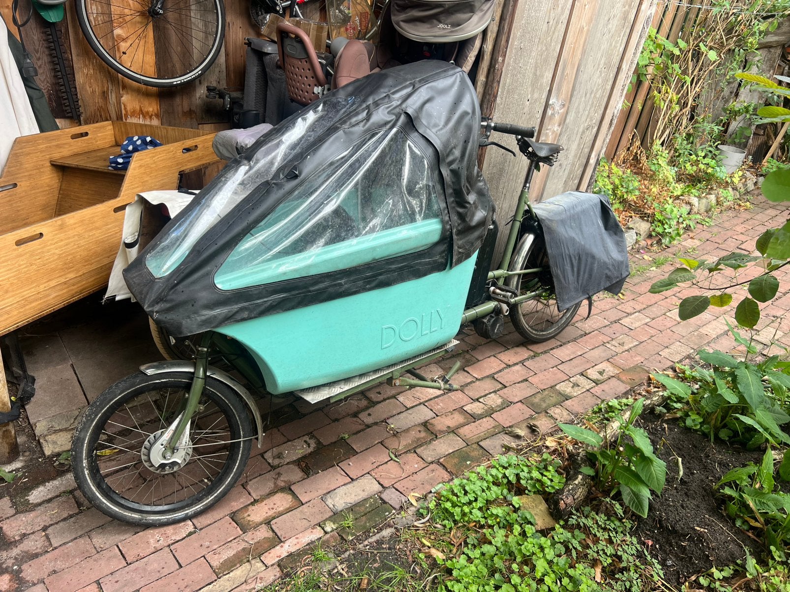 Electrische bakfiets, Fietsen en Brommers, Gebruikt, 2 kinderen, Elektrisch, Trommelrem