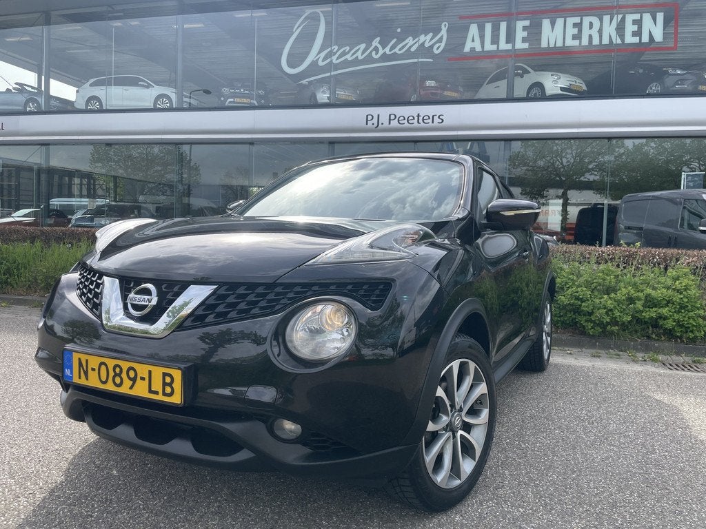 Nissan Juke 1.2 DIG-T S/S Connect Edition Achteruitrijcamera, Voorwielaandrijving, Stof, 116 pk, Zwart