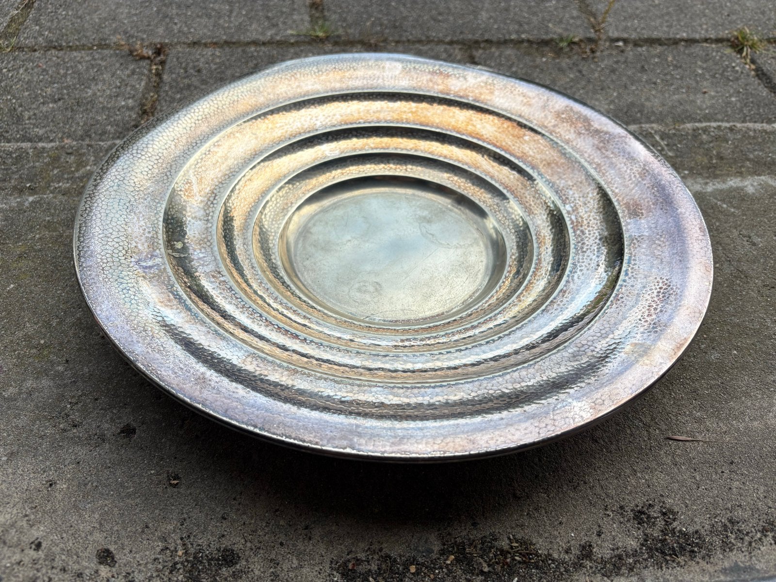 Vintage Wellner schaal - Verzilverd, Ophalen