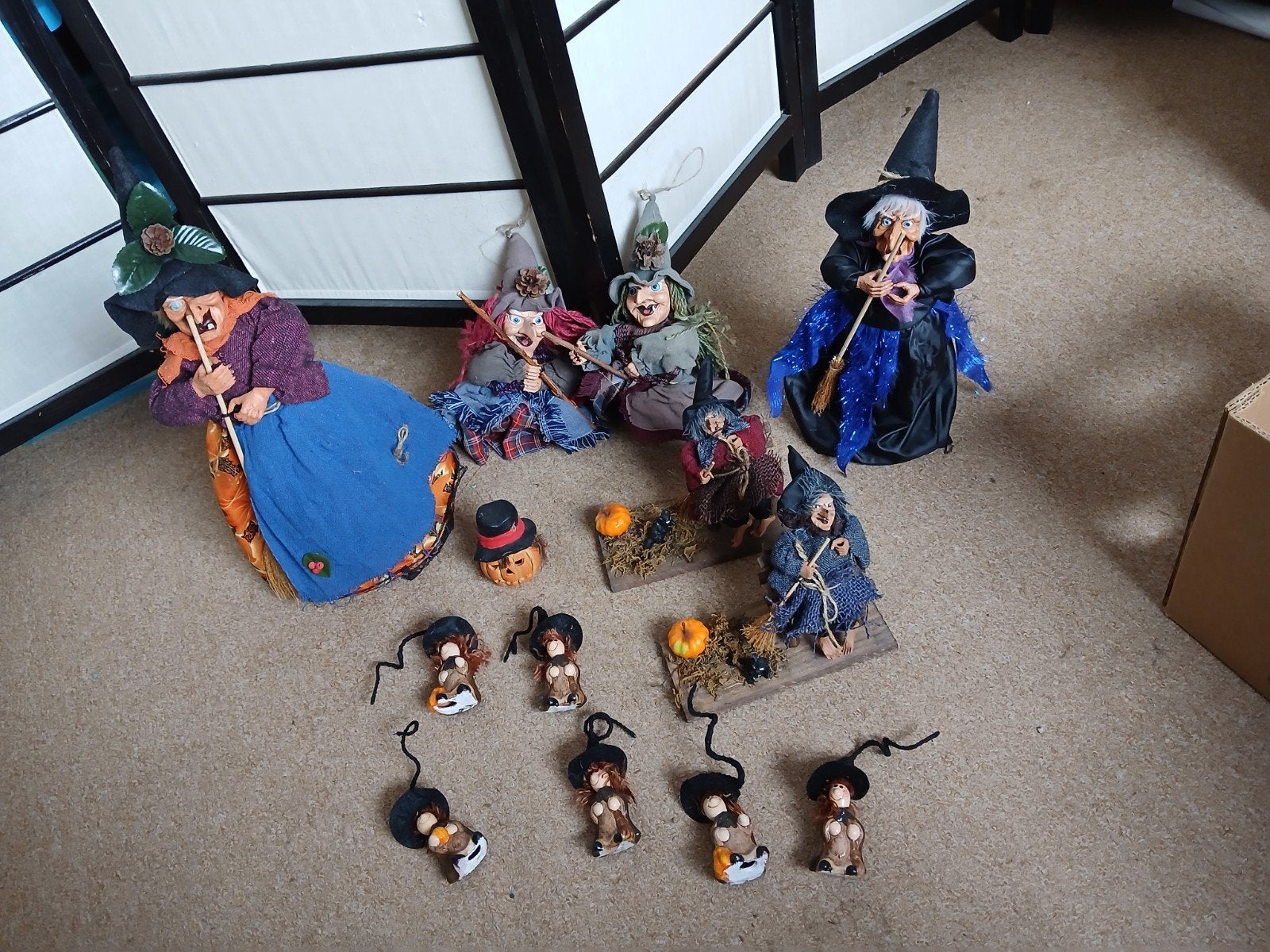 mooie set heksen voor haloween, Ophalen of Verzenden, Gebruikt
