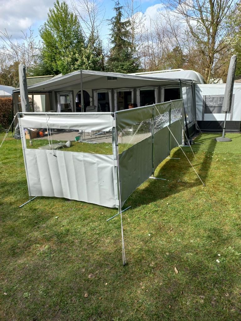 Windscherm van stevig PVC 6 meter lang, Caravans en Kamperen, Ophalen, Zo goed als nieuw