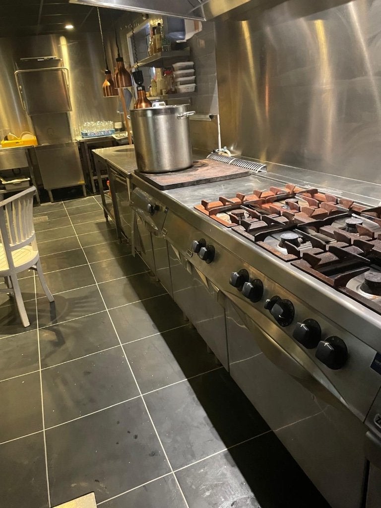 HAKVOORT/ZANUSSI Horeca bakwand RVS, Ophalen, Gebruikt, Fornuis, Frituur en Grillen
