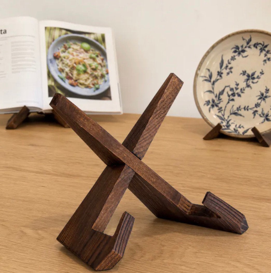 Houten Boekenstandaard - bordhouder, Hout, Nieuw, Ophalen of Verzenden, Landelijk