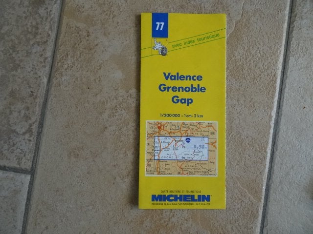 Michelin wegenkaart 77 Drome, Alpen deel, Valence, Gap, Gelezen, Ophalen of Verzenden, Landkaart, 2000 tot heden