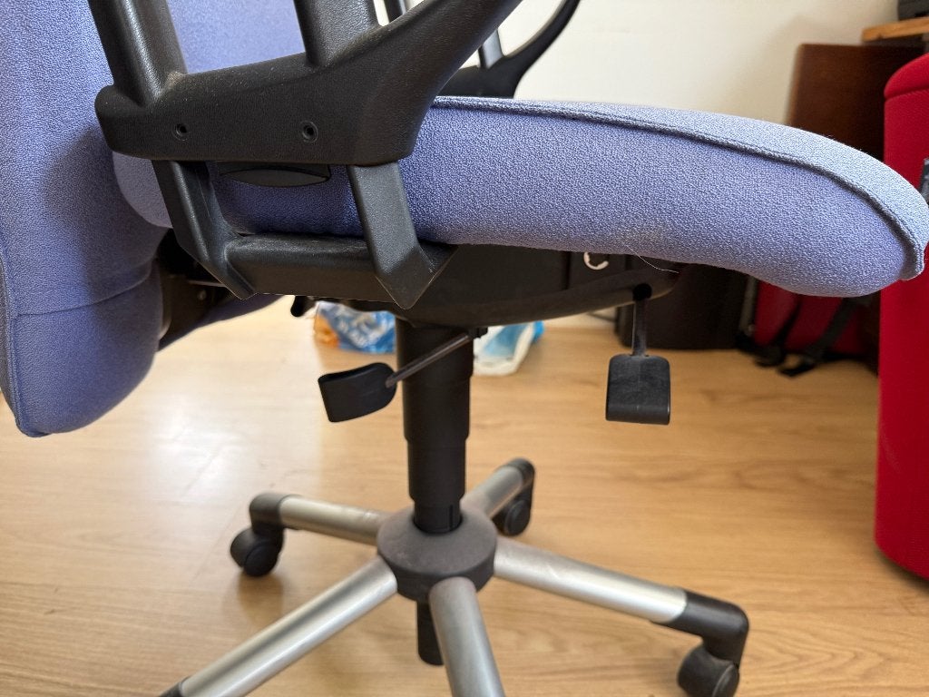 Bureaustoel, Ophalen, Gebruikt, Blauw, Bureaustoel