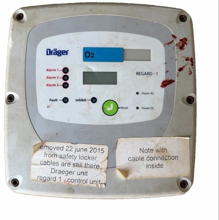 Dräger Regard-1 Enkelkanaals Controlesysteem O2, Gebruikt, Ophalen of Verzenden, Nb, Nb