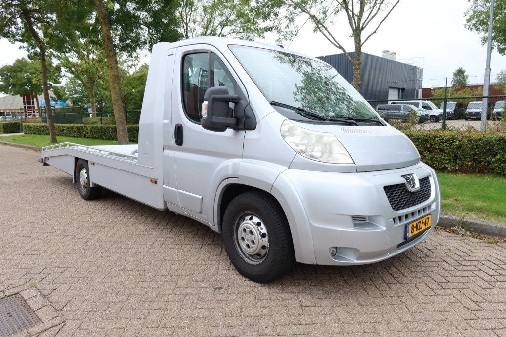 Peugeot BOXER 435 2.2 HDI L4  AUTOTRANSPORTER ( 1e eigenaar), Auto's, 11 km/l, Bedrijf, Elektrische ramen, Zilver of Grijs