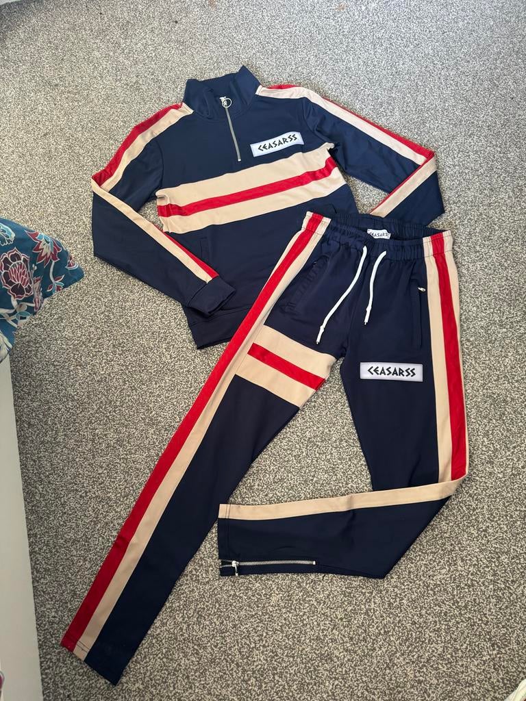Trainingspak maat XS - Caesarss, Kleding | Heren, Sportkleding, Blauw, Ophalen of Verzenden, Zo goed als nieuw, Algemeen