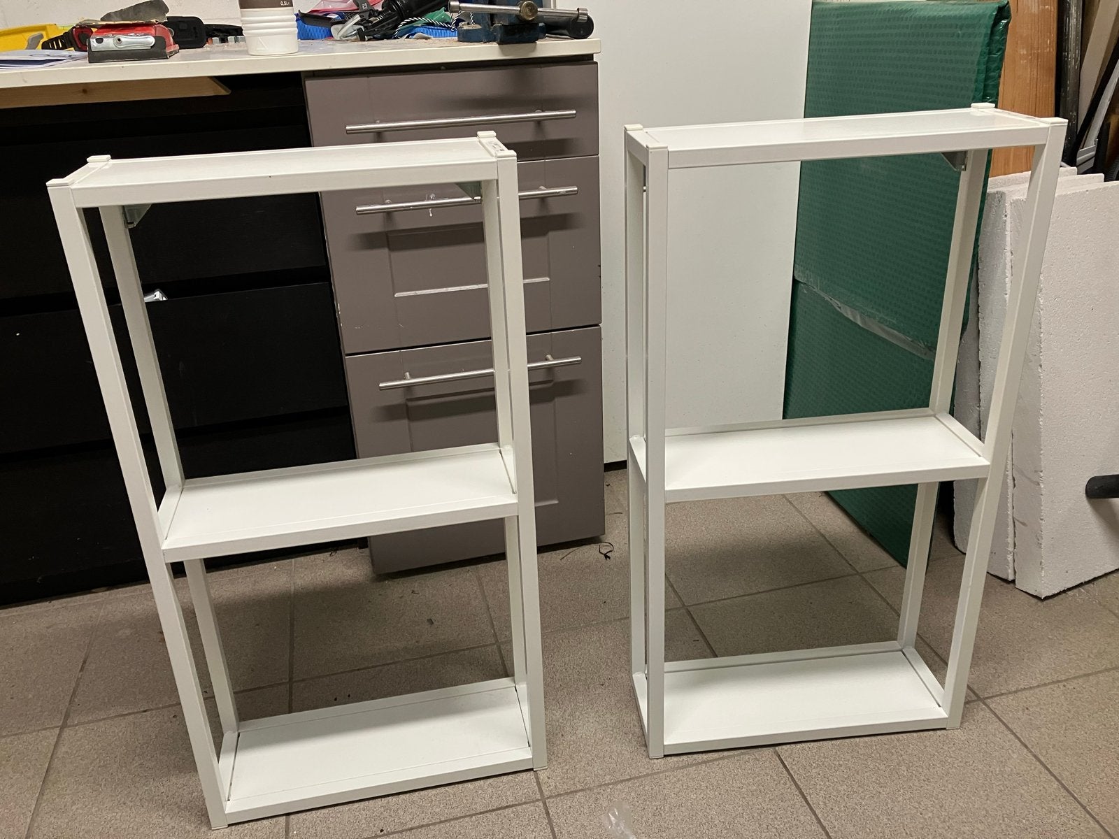 2x IKEA Enhet wandkast wit 40x15x75 cm, Huis en Inrichting, Ophalen, Zo goed als nieuw