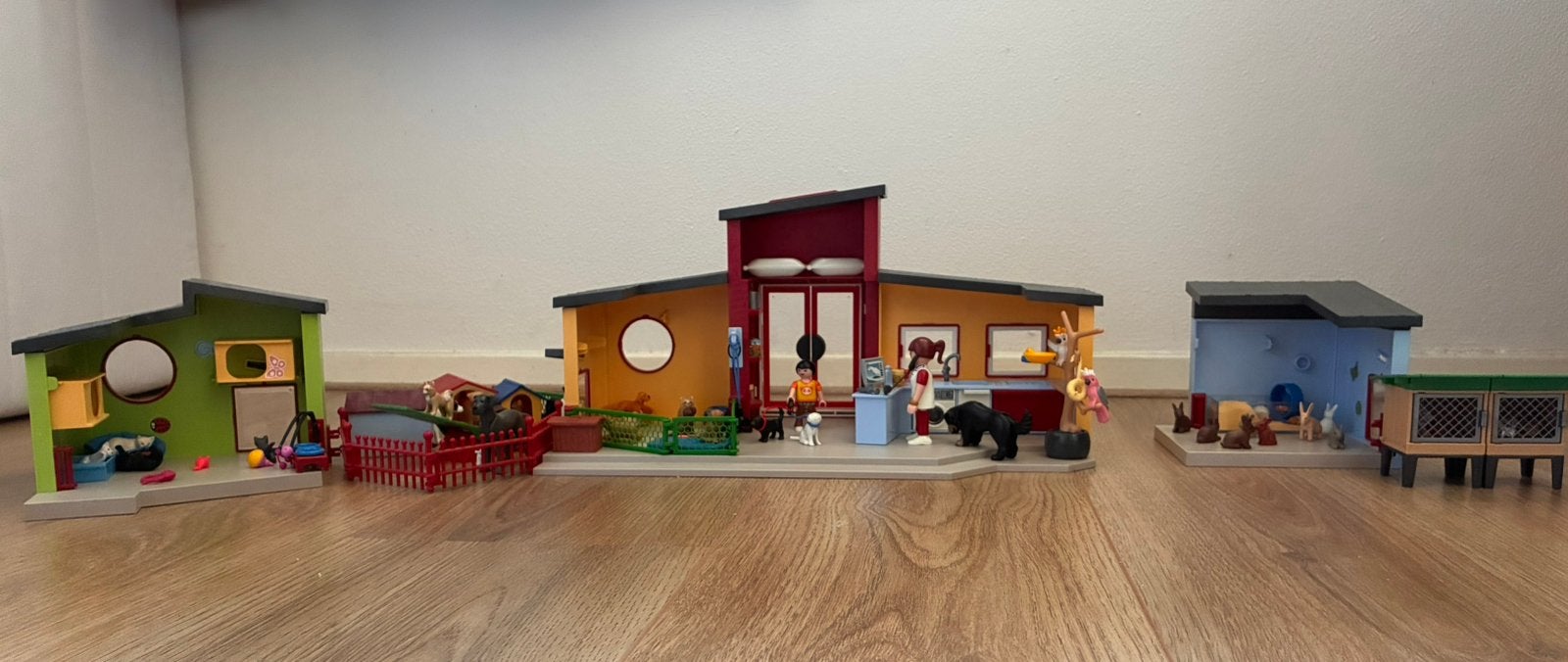 Playmobiel Dierenpension, knaagdierenverblijf,kattenverblijf, Ophalen, Zo goed als nieuw