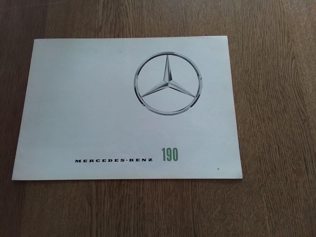 Folder Mercedes-Benz 190 oud, Ophalen of Verzenden, Gelezen, Mercedes