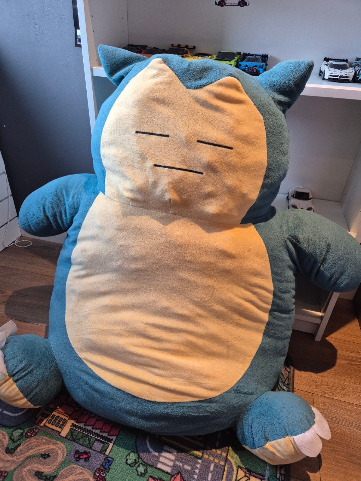 100cm Grote Snorlax Knuffel - Pokémon Pluche Kussen, Ophalen, Overige typen, Blauw, Zo goed als nieuw