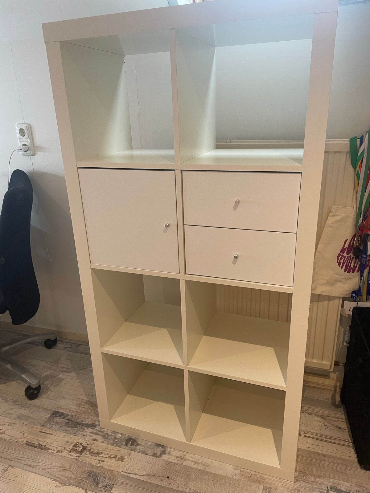 IKEA Kallax kast met deuren en lades, Ophalen, Gebruikt