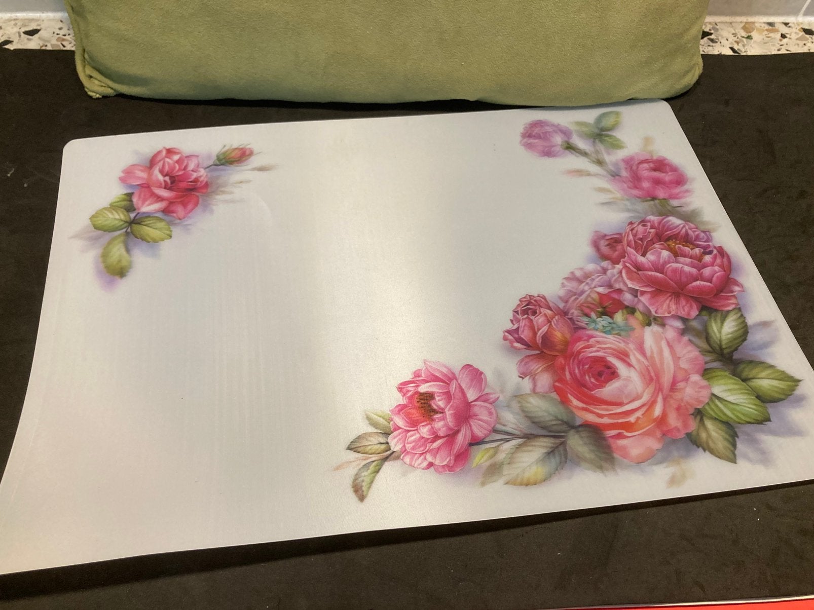 3D rozen placemats (230925), Ophalen of Verzenden, Zo goed als nieuw, Kunststof