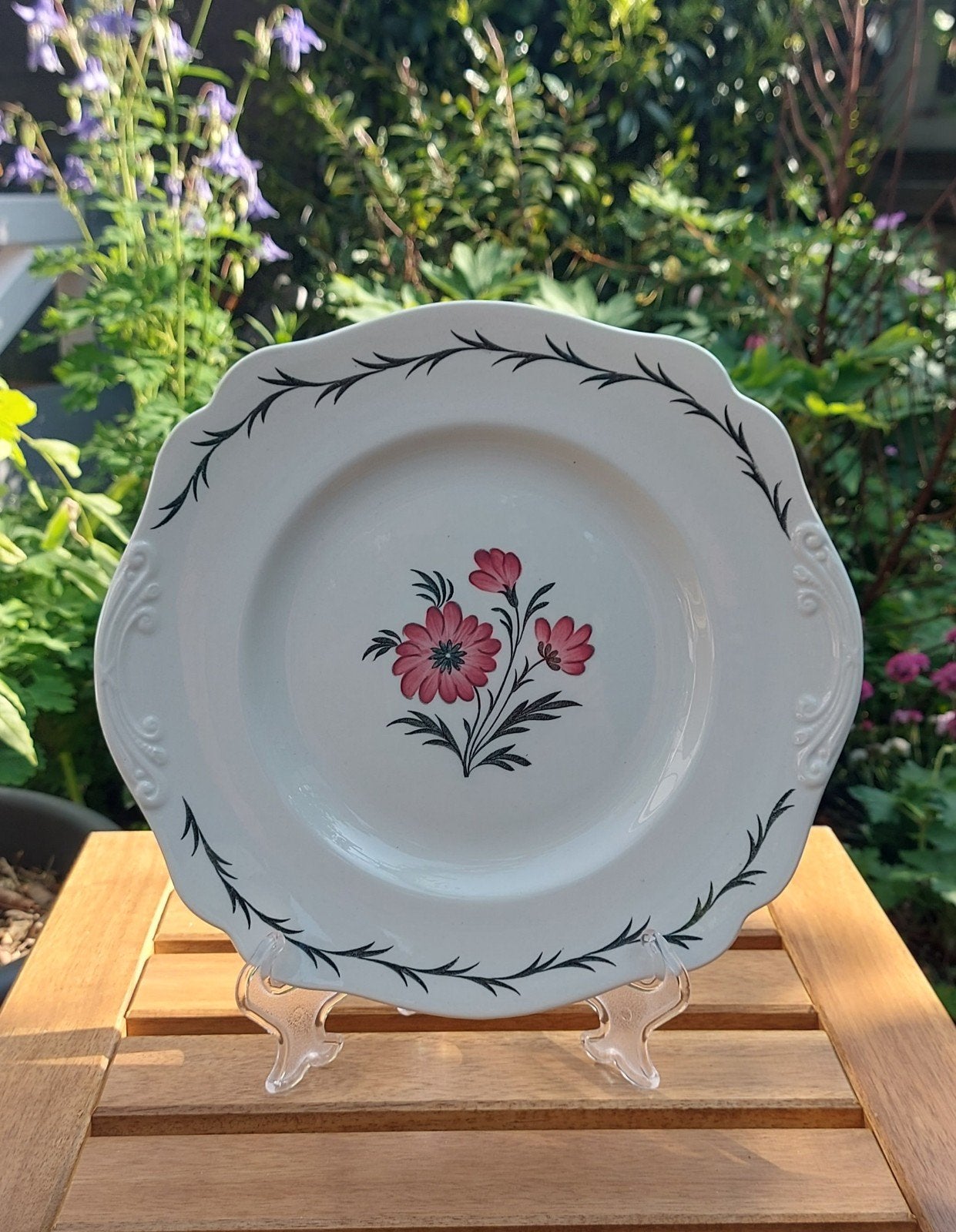Prachtige wedgwood cakeschaal aster, Antiek en Kunst, Ophalen of Verzenden