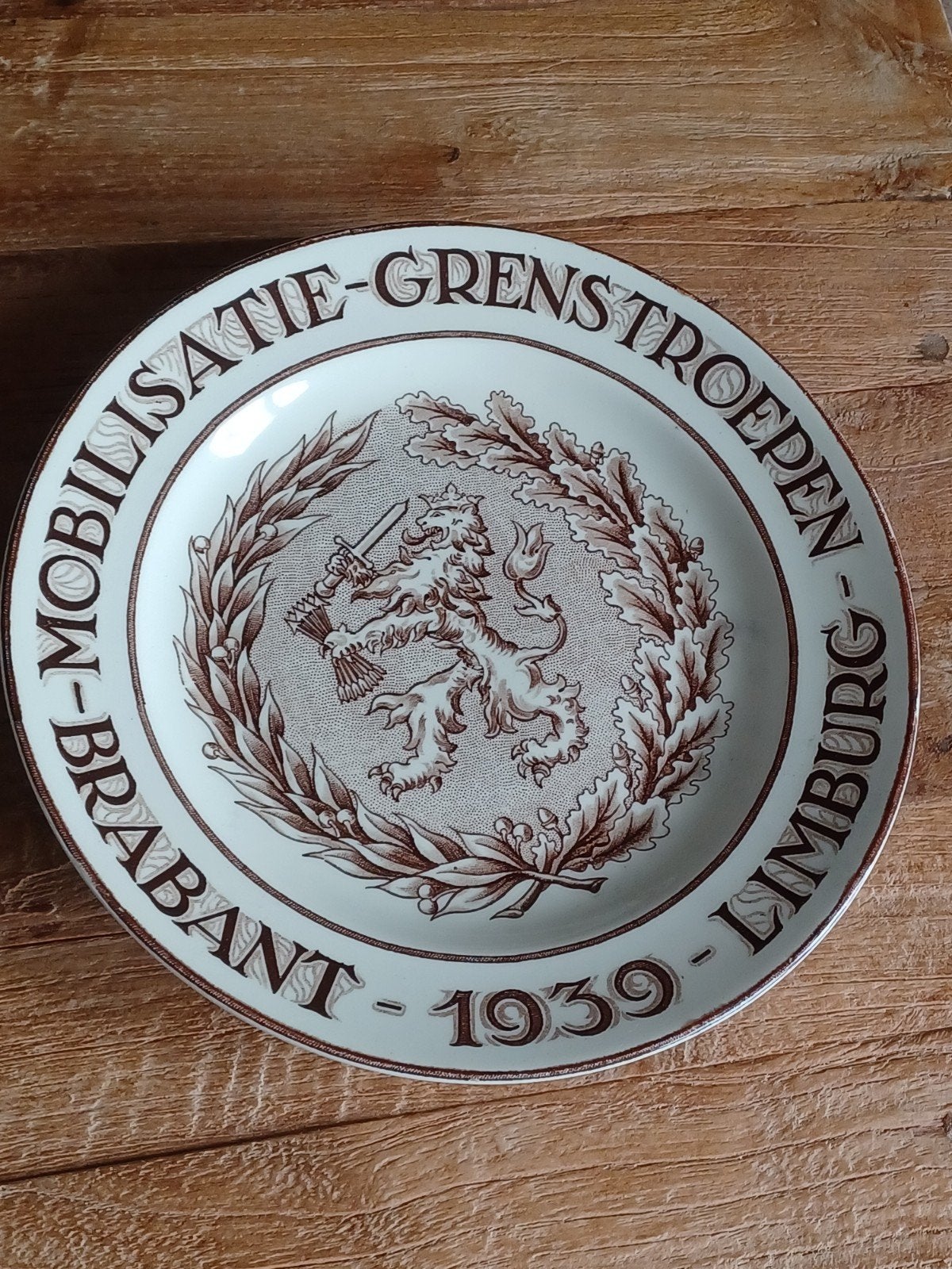 herdenking bord 1939 mobilisatie grens troepen, Ophalen of Verzenden