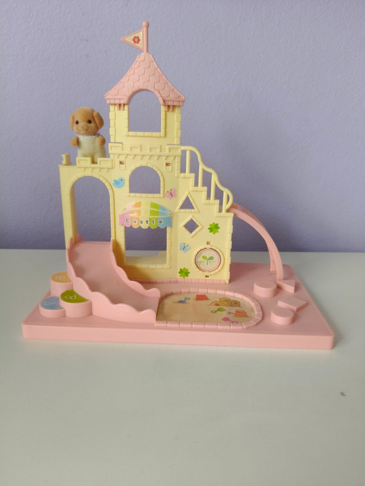 Sylvanian Families Speelkasteel met Zandbak en Glijbaan, Ophalen of Verzenden, Gebruikt, Jongen of Meisje